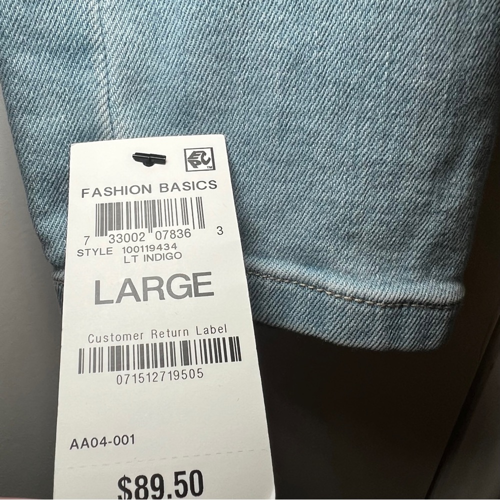 INC Denim Blazer Size L - Picture 5 of 6